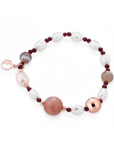 Lelune Glamor bracelet -Sophie Winter-Pearls-Botswana Agate-LGBR543.1