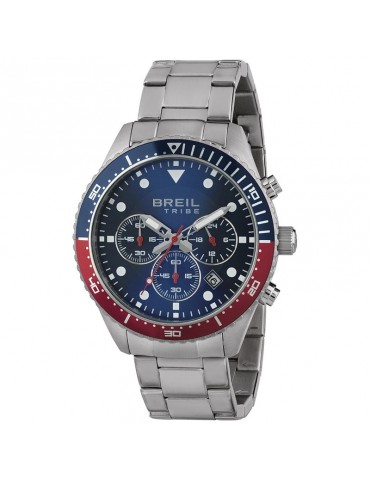 Breil Tribe Watch - Sail - Chronograph - Silver - 42mm - Blue -EW0581