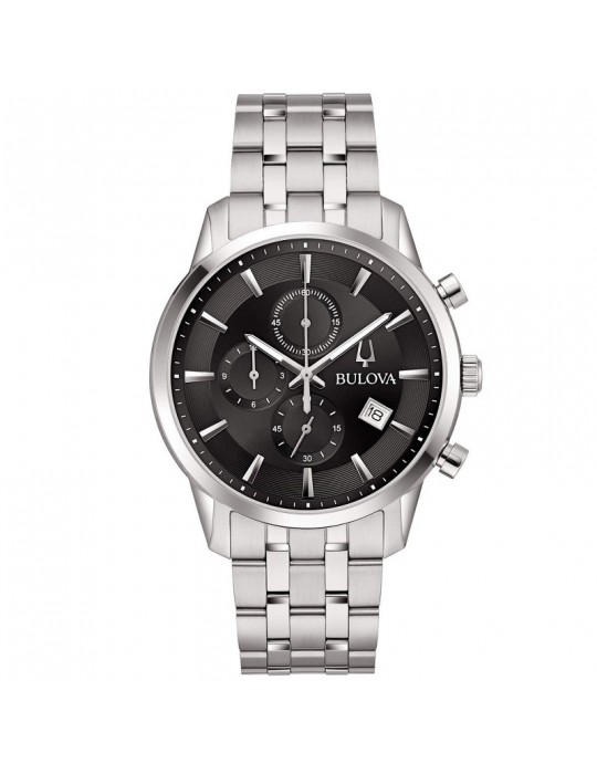 Orologio Bulova - Sutton Quarzo Cronografo 41mm Nero - 96B412