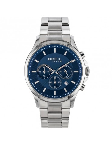 Breil Tribe Watch - Kart - Chronograph - Silver - 43mm - Blue-EW0659