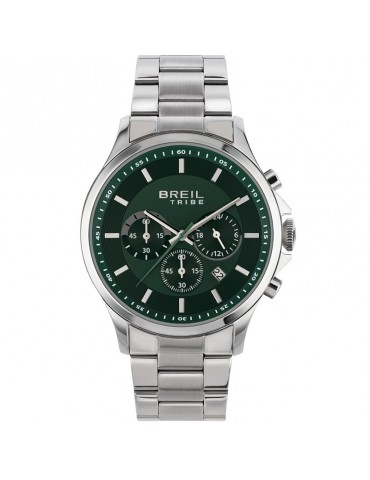 Breil Tribe Watch - Kart - Chronograph - Silver - 43mm-Green-EW0660