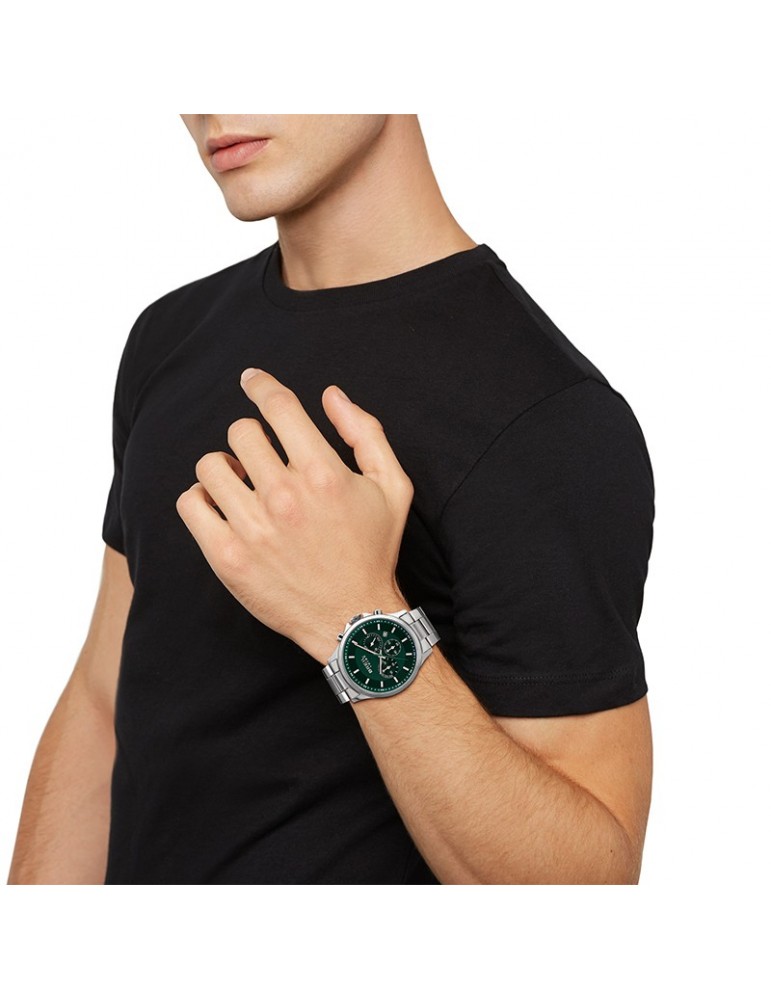 Breil Tribe Watch - Kart - Chronograph - Silver - 43mm-Green-EW0660