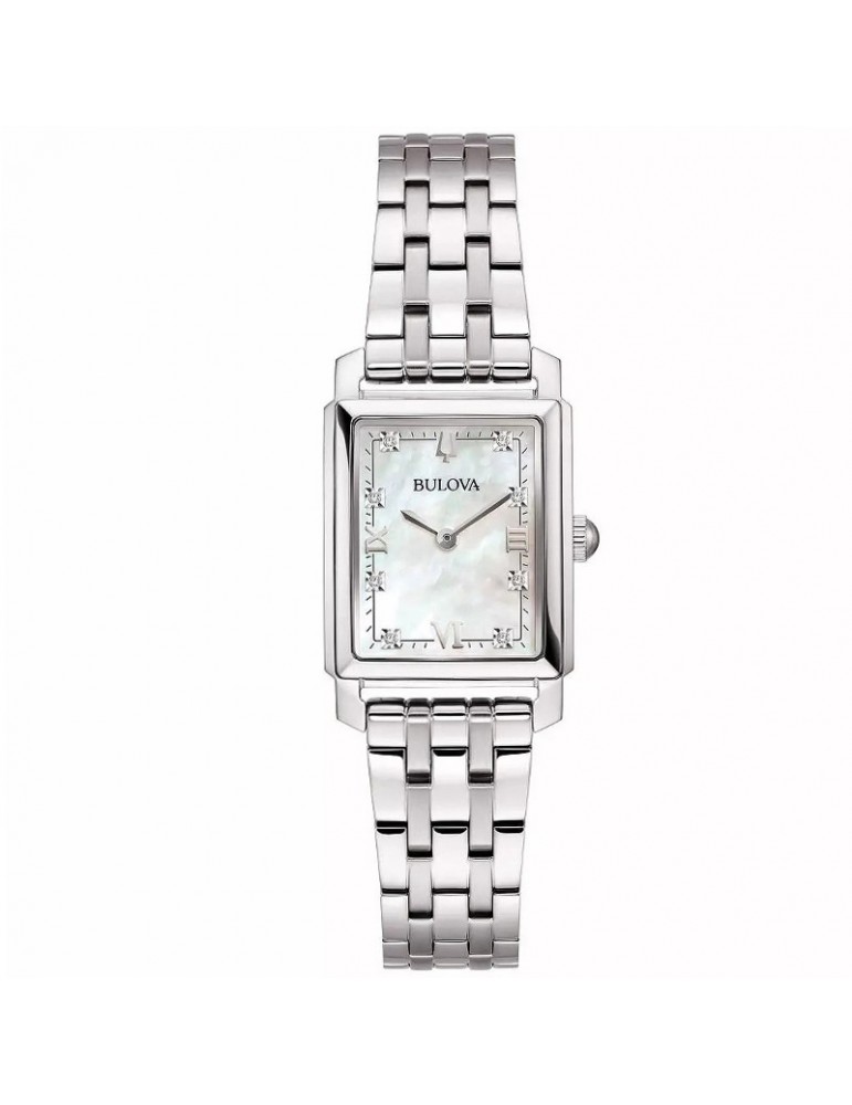 Bulova Watch - Classic Sutton Tank 21x32.5mm Mother of Pearl with Natural Diamonds - 0