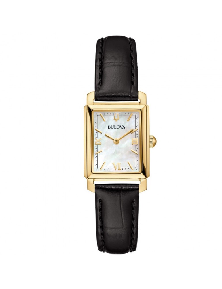 Bulova Watch Classic Sutton Tank Golden Mother of