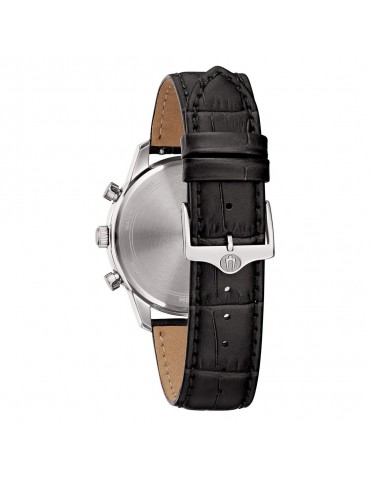 Bulova Watch - Sutton Quartz Chronograph 41mm Green with Black Leather Strap - 0 2