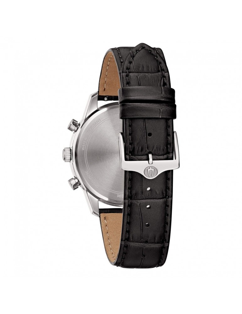 Bulova Watch - Sutton Quartz Chronograph 41mm Green with Black Leather Strap - 0