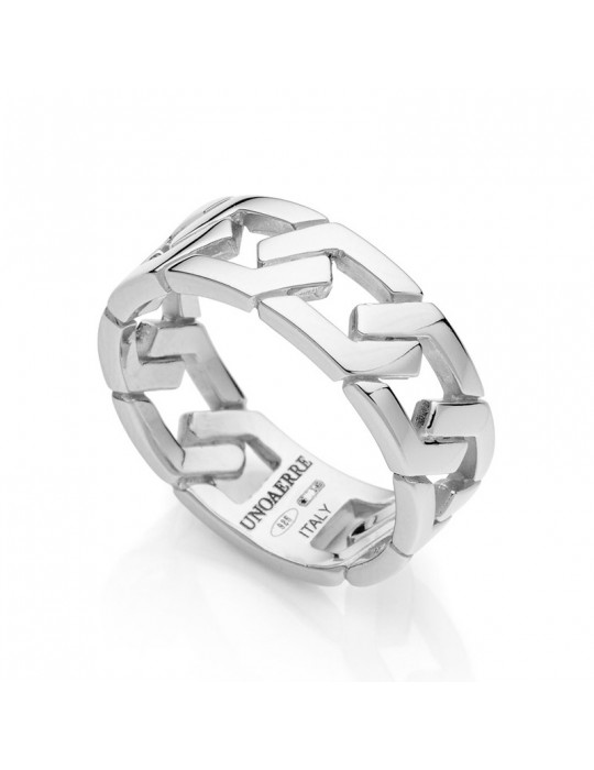 Unoaerre Ring-Fashion Jewellery-Silver-Groumette Chain-6282/23-1AR
