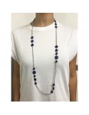 Collana Della Rovere - Lunga - Endless -Ematite-Lapislazzuli-COLDR7001