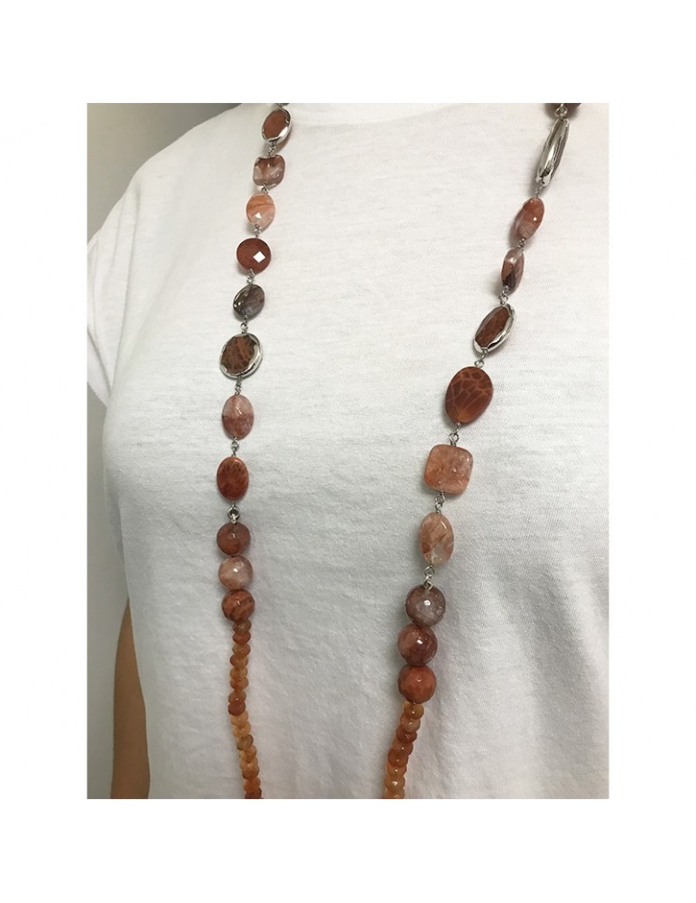 Collana Della Rovere - Endless - Argento 925% - Aragonite - DR180