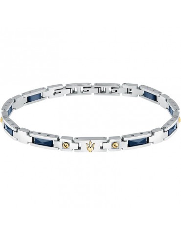 Bracciale Maserati - Ceramic - Acciaio - Ceramica Blu - JM423ATZ31
