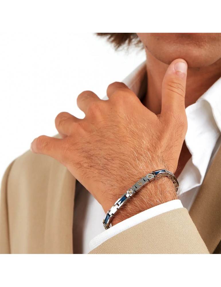 Bracciale Maserati - Ceramic - Acciaio - Ceramica Blu - JM423ATZ31