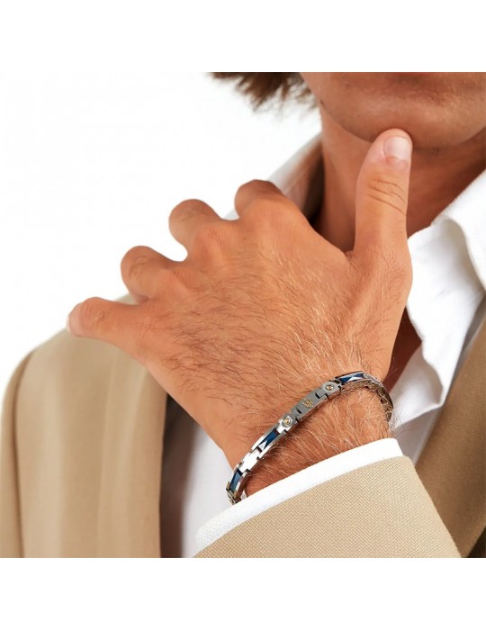 Maserati Bracelet - Ceramic - Steel - Blue Ceramic - JM423ATZ31