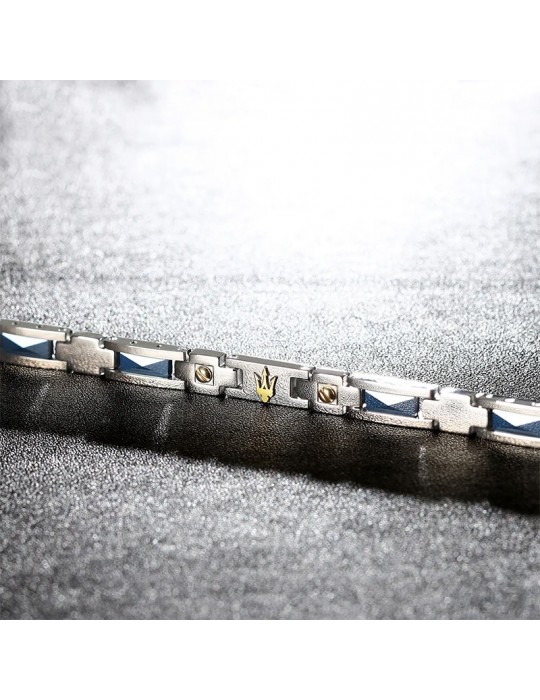 Bracciale Maserati - Ceramic - Acciaio - Ceramica Blu - JM423ATZ31
