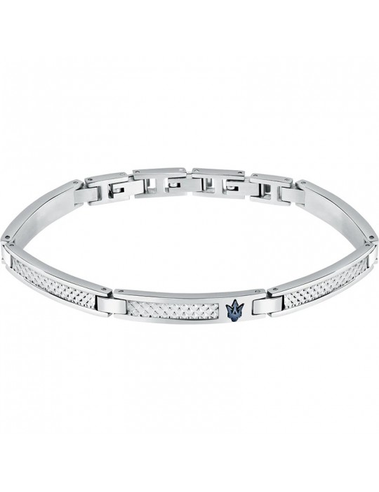 Bracciale Maserati - Iconic - Acciaio 316L -Tridente IP Blu-JM423AVD21