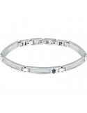 Bracciale Maserati - Iconic - Acciaio 316L -Tridente IP Blu-JM423AVD21