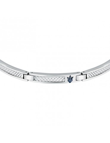 Bracciale Maserati - Iconic - Acciaio 316L -Tridente IP Blu-JM423AVD21 2