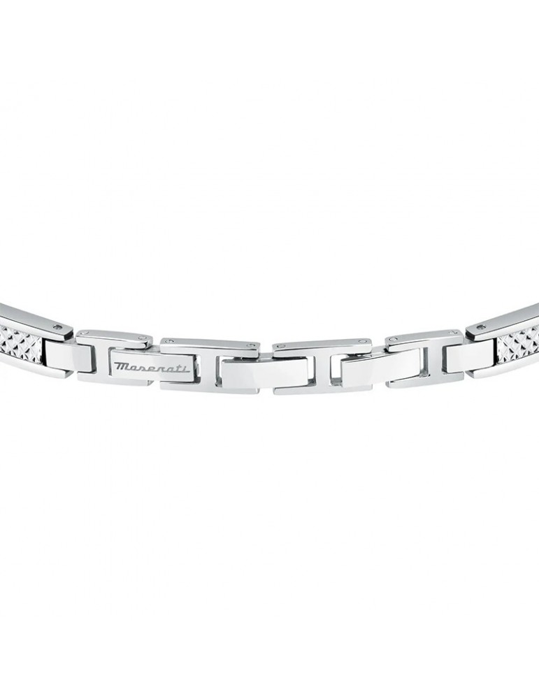 Bracciale Maserati - Iconic - Acciaio 316L -Tridente IP Blu-JM423AVD21