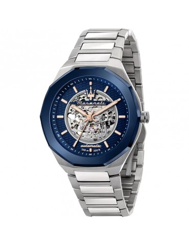 Orologio Maserati - Stile - Automatico - Silver - 45mm-Blu-R8823142004