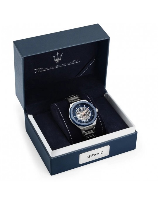 Orologio Maserati - Stile - Automatico - Silver - 45mm-Blu-R8823142004