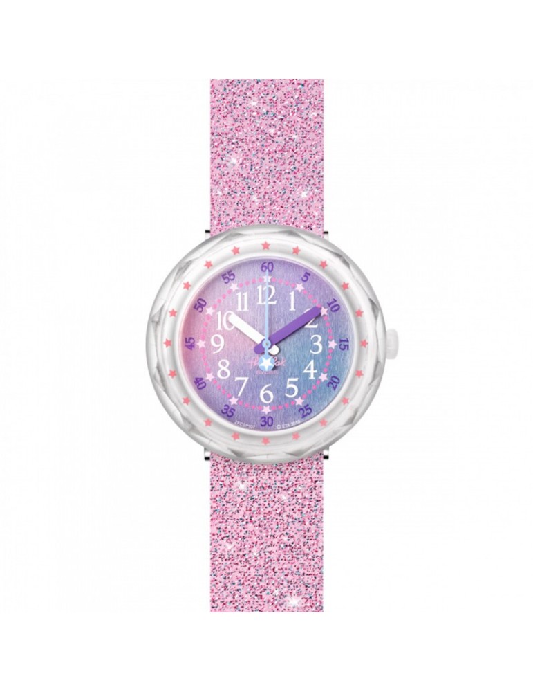 Orologio Flik Flak - Sketch in Sparkle -Rosa-37 mm-Glitterato-FCSP107C
