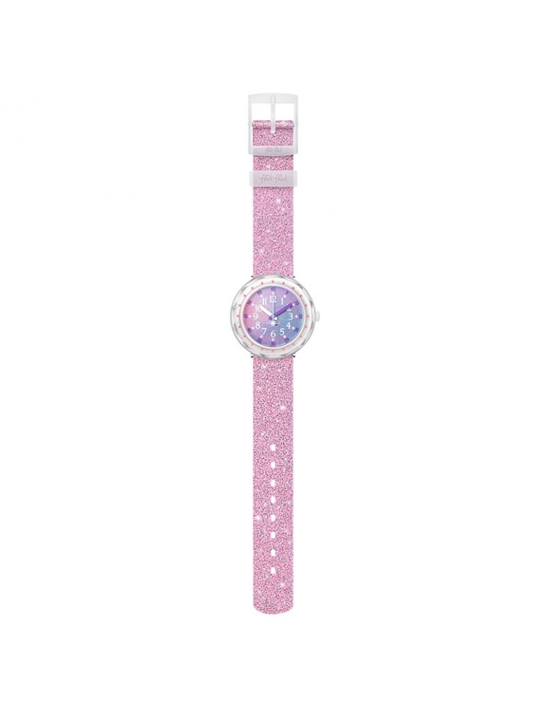 Orologio Flik Flak - Sketch in Sparkle -Rosa-37 mm-Glitterato-FCSP107C