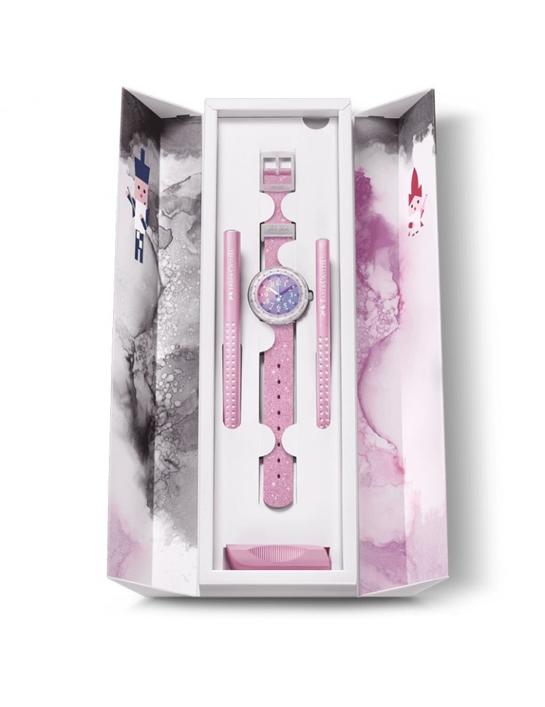 Flik Flak Watch - Sketch in Sparkle - Pink - 37 mm - Glitter - FCSP107C