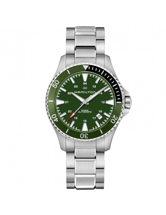 Orologio Hamilton - Khaki Navy - 40mm - Verde - Automatico - H82375161