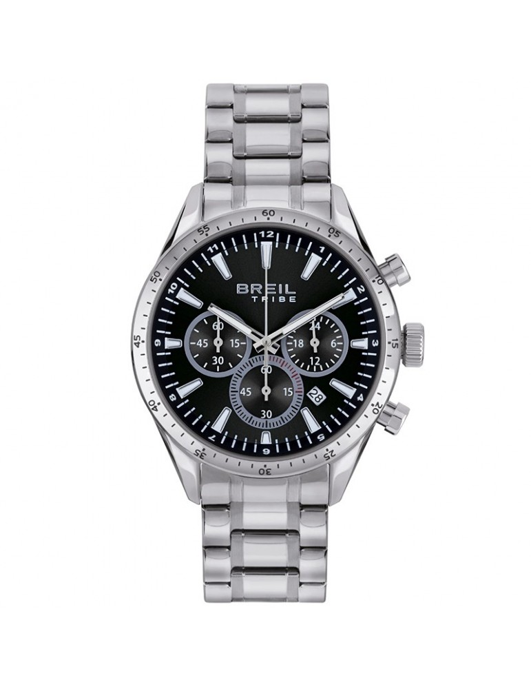 Orologio Breil Tribe - Janto - Cronografo - Silver - 42mm -Nero-EW0656