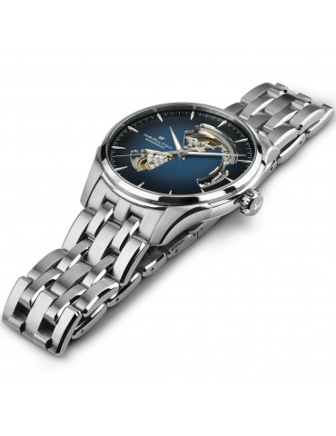 Orologio Hamilton - Jazzmaster Open Heart - Automatico 40mm Blu - H32675140 2