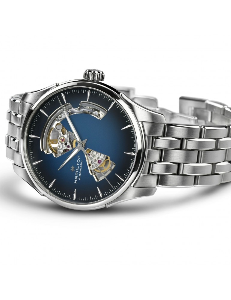 Orologio Hamilton - Jazzmaster Open Heart - Automatico 40mm Blu - H32675140