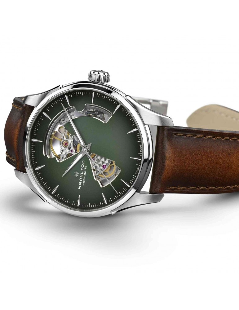 Orologio Hamilton - Jazzmaster Open Heart - Automatico 40mm Verde - H32675560