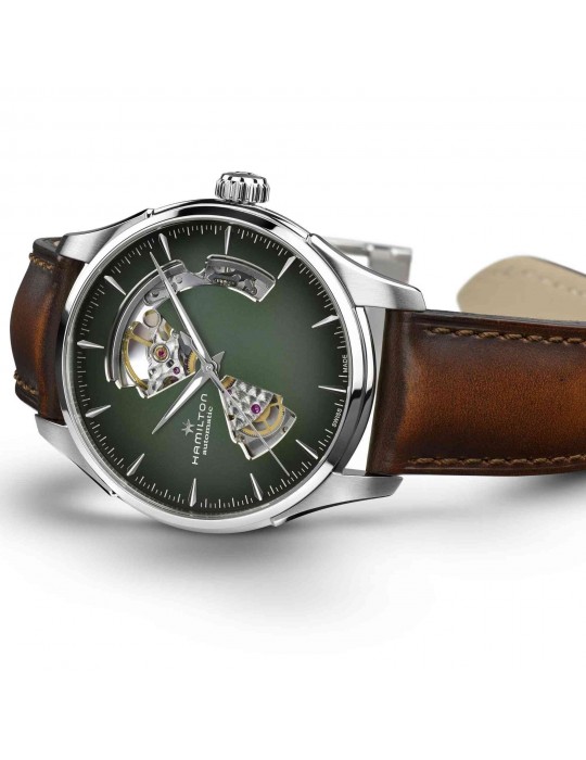 Orologio Hamilton - Jazzmaster Open Heart - Automatico 40mm Verde - H32675560