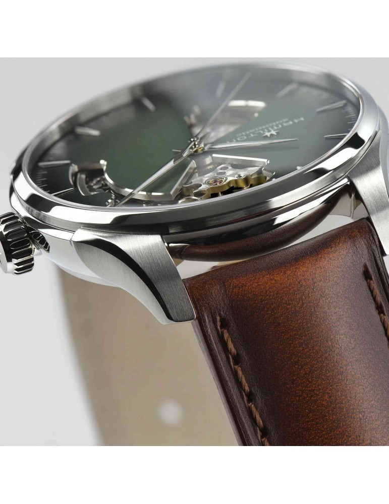 Orologio Hamilton - Jazzmaster Open Heart - Automatico 40mm Verde - H32675560