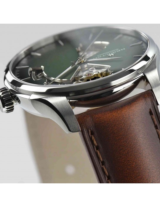 Orologio Hamilton - Jazzmaster Open Heart - Automatico 40mm Verde - H32675560