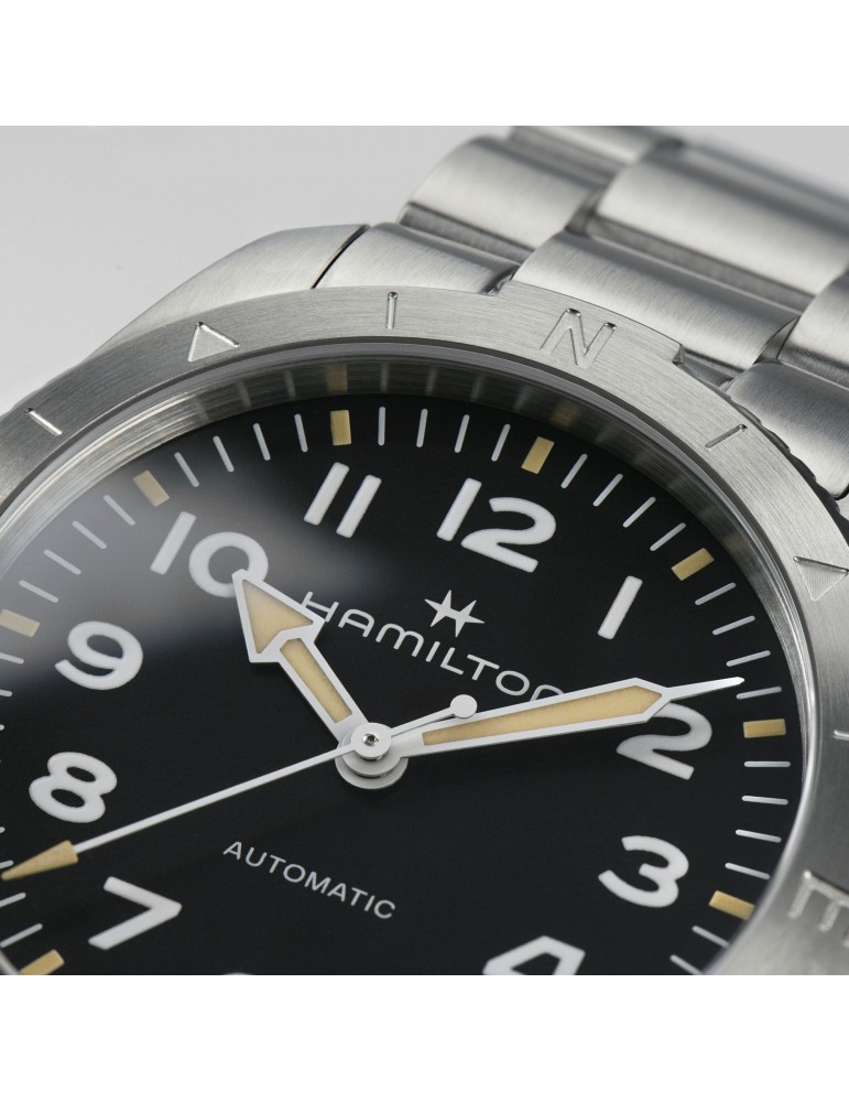 Orologio Hamilton - Khaki Field Expedition - Automatico 41mm Nero - H70315130