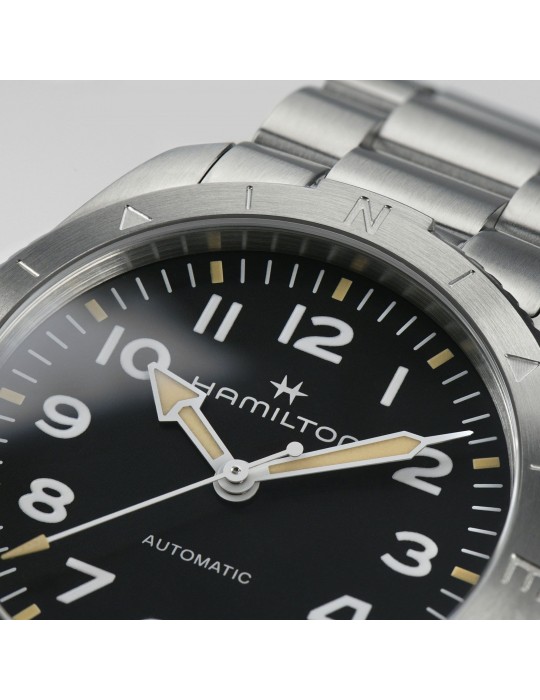 Orologio Hamilton - Khaki Field Expedition - Automatico 41mm Nero - H70315130