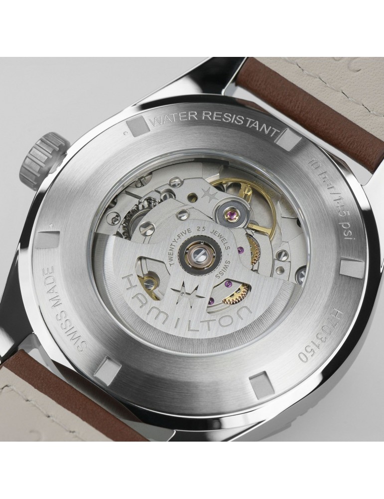 Orologio Hamilton - Khaki Field Expedition - Automatico 41mm Blu - Cinturino Pelle - H70315540