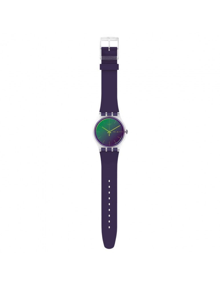 Orologio Swatch - Polarpurple - Viola - 41mm - Verde - SO29K703