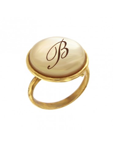 Anello Etnò Iniziale "B" da Donna - 0