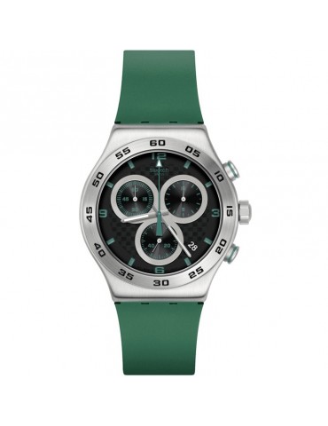 Swatch Watch - Carbonic Green - Green - 43mm - Black - YVS525