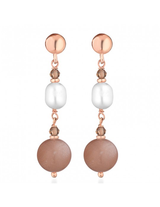 Lelune Glamor earrings - Sophie Winter - Pearls - Moonstone - LGEA541