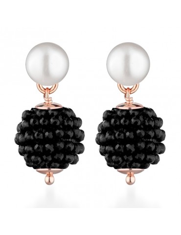 Lelune Glamor Earrings - Sophie Winter - Black Spinels - LGEA545.3