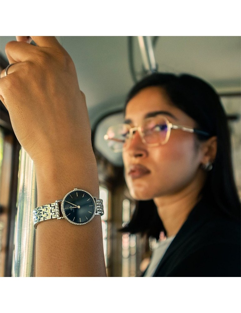 Daniel Wellington Watch Bezel 5-Links Only Time Silver