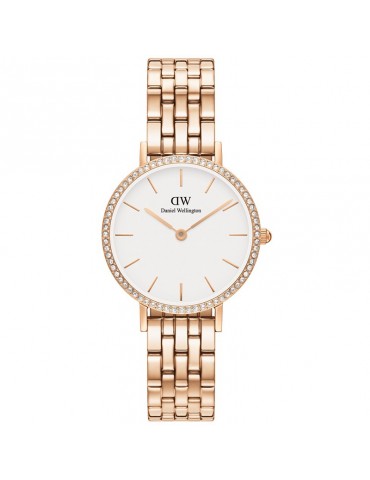 Daniel Wellington Watch - Bezel 5-Links-Rosè-28mm-White-DW00100666