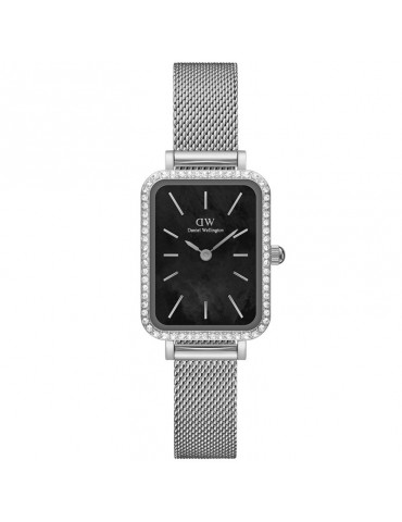 Daniel Wellington watch-Quadro Lumine-Silver-20x26mm-Black-DW00100667