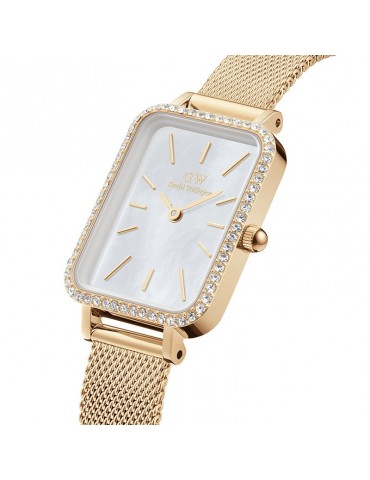 Daniel Wellington Watch-Quadro Lumine-Gold-20x26mm-White-DW00100668 2
