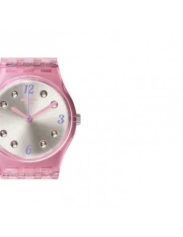 Swatch Watch - Rose Glistar - Pink Glitter - 25mm - Grey-LP132C 2