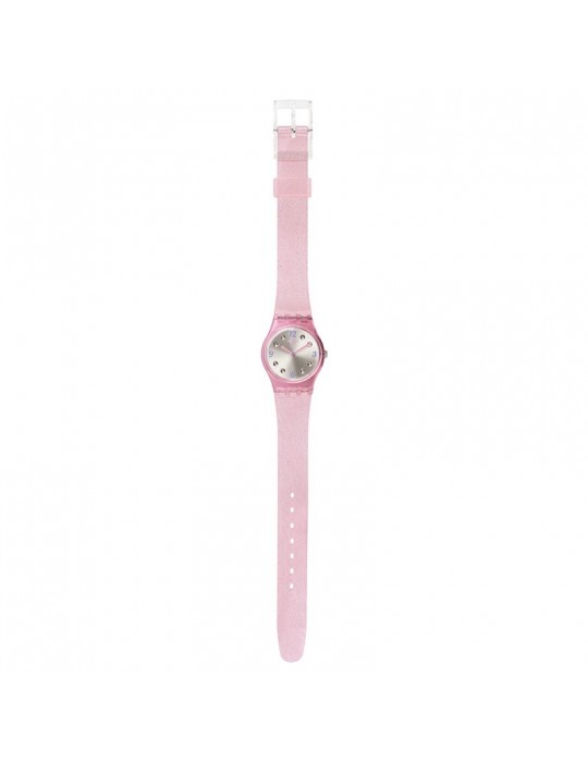 Swatch Watch - Rose Glistar - Pink Glitter - 25mm - Grey-LP132C