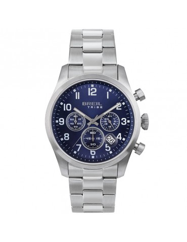 Breil Tribe watch - Classic Elegance -Chrono-Silver-42mm-Blue-EW0661