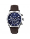 Orologio Breil Tribe - Classic Elegance Chrono-Marrone-42mm-Blu-EW0662